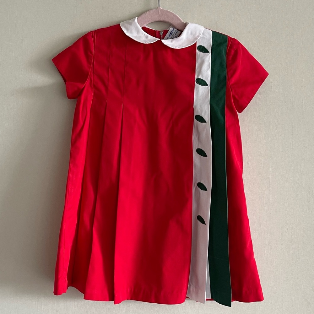 Florence Eiseman Vintage 1960s Red Watermelon Dress Sz 5